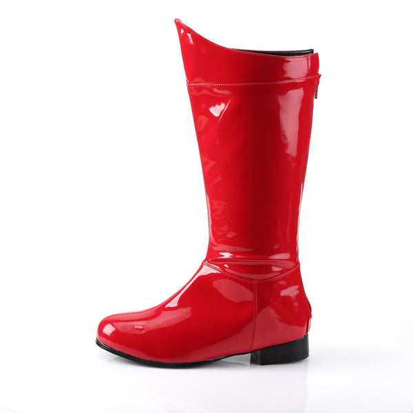 Low Heel Knee High Round Toe Pull On Superhero Boots Shoes Pleaser Funtasma HERO/100