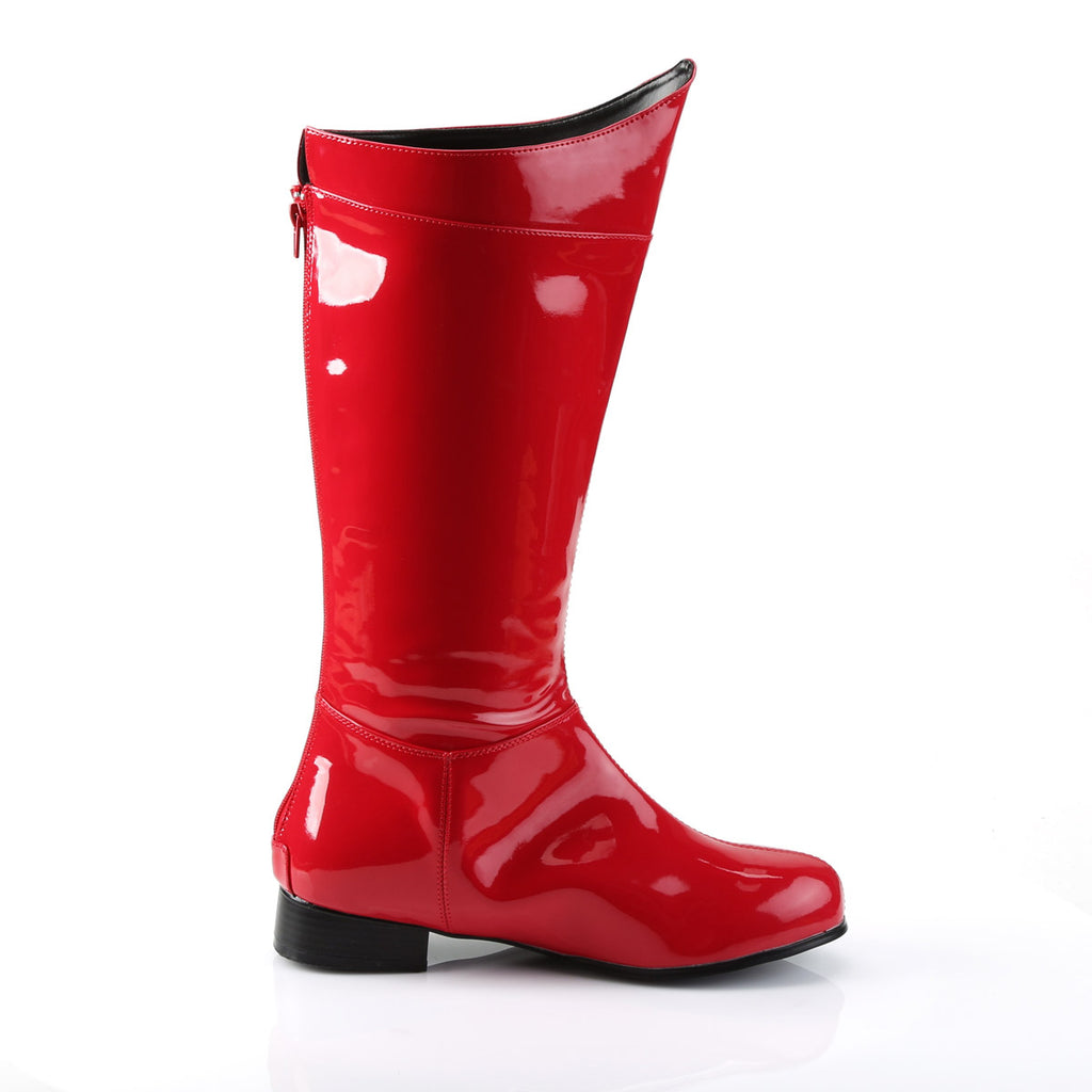 Low Heel Knee High Round Toe Pull On Superhero Boots Shoes Pleaser Funtasma HERO/100