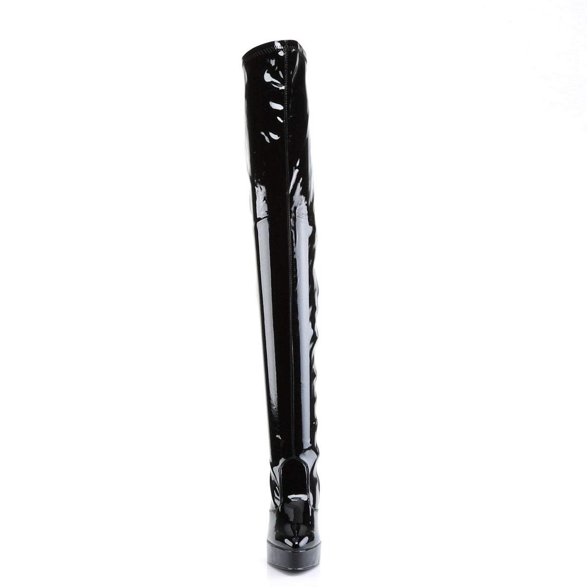 Sexy Stretch Thigh High Side Zipper Platform Stiletto Boots Shoes Secondary image