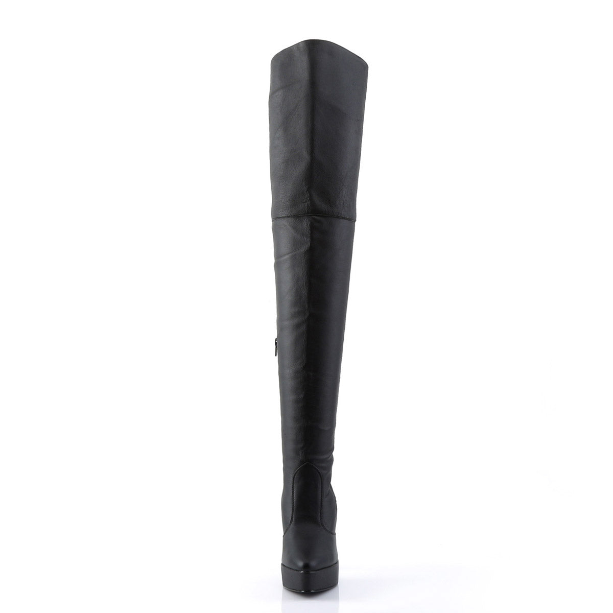 Pleaser Devious Stretch Thigh High Side Zipper Platform Stiletto Boots for Women Secondary image