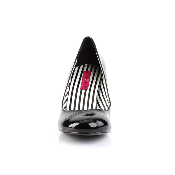 3" Heel Pump Blk Pat Pleaser Pink Label JENNA/01