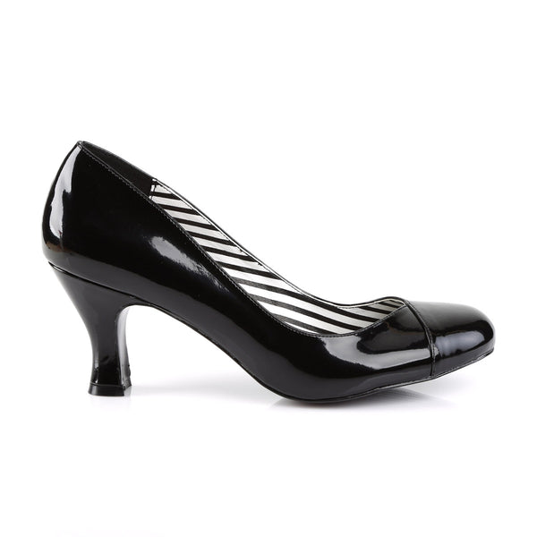 3" Heel Pump Blk Pat Pleaser Pink Label JENNA/01