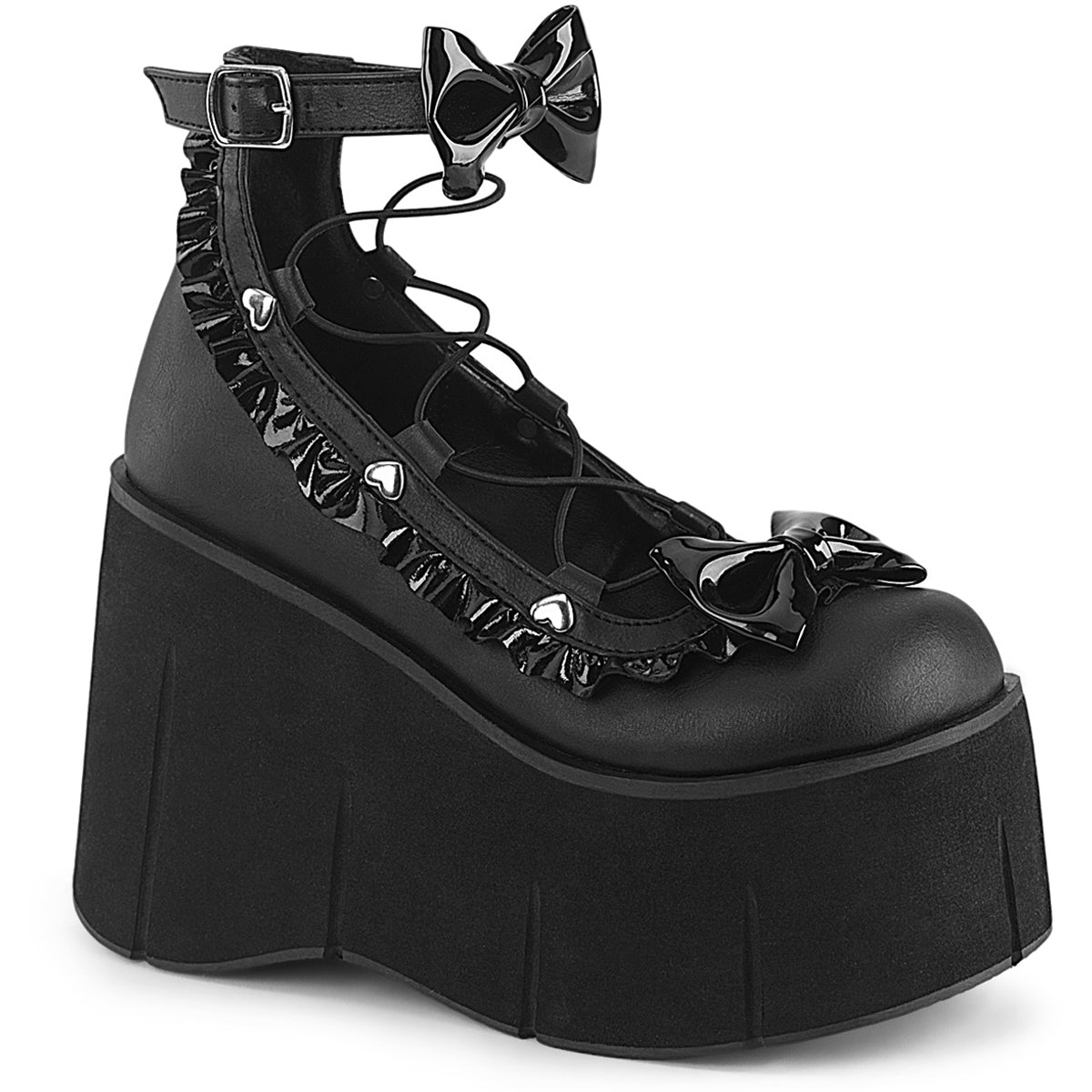 4 1/2" Platform Wrap Around Ankle Shoe Pleaser Demonia KERA/18 Main image