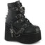 4 1/2" Platform Lace-Up Ankle Boot,Inside Metal Zip Pleaser Demonia KERA/68