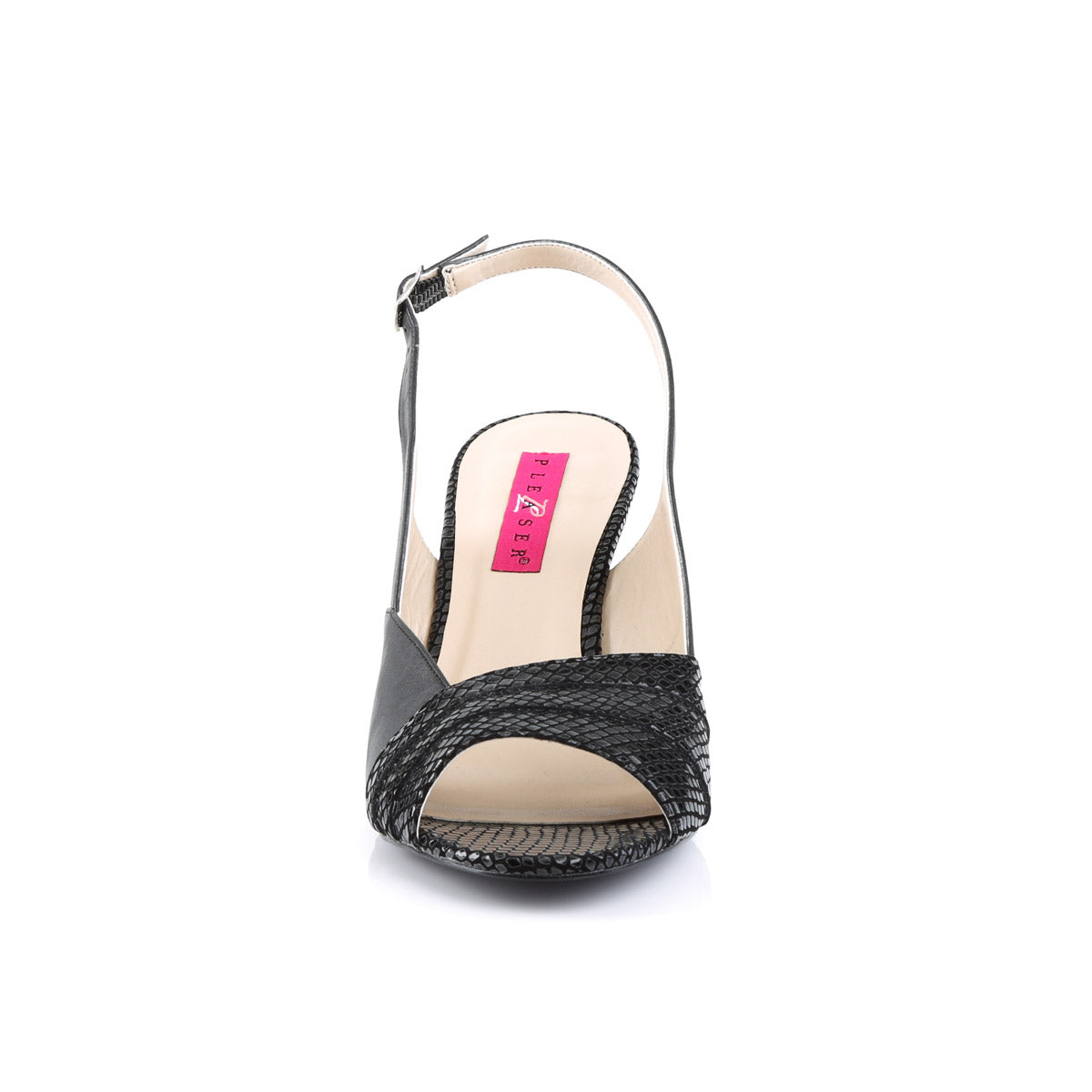 Pleaser 3" Slingback Wedge Peep Toe Sandal Vegan Leather Women Secondary image