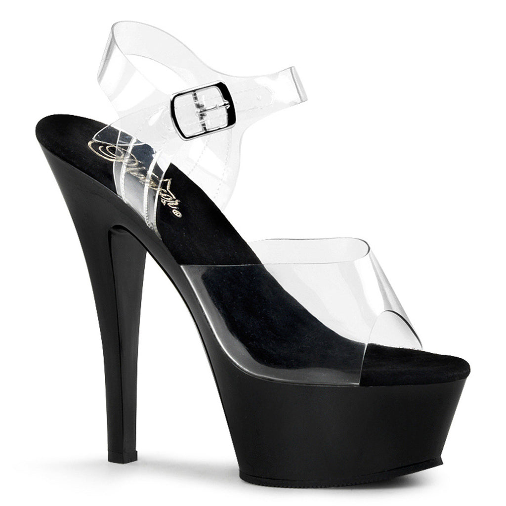 Sexy Platform Stiletto Clear Ankle Straps Sandals High Heels Shoes Pleaser Pleaser KISS/208