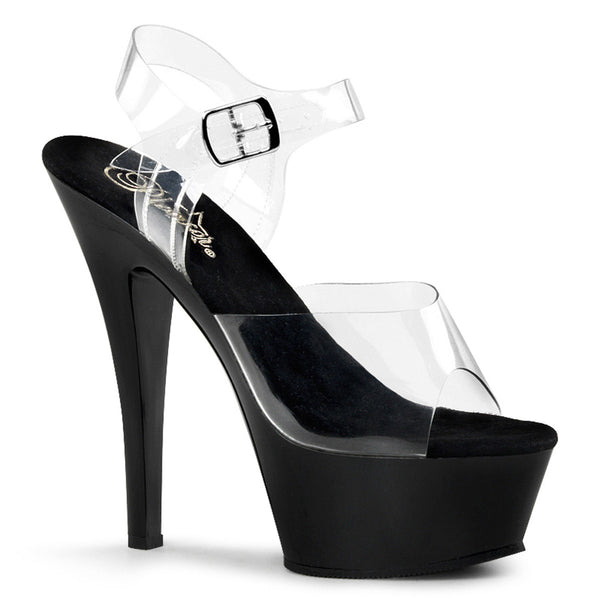 Sexy Platform Stiletto Clear Ankle Straps Sandals High Heels Shoes Pleaser Pleaser KISS/208