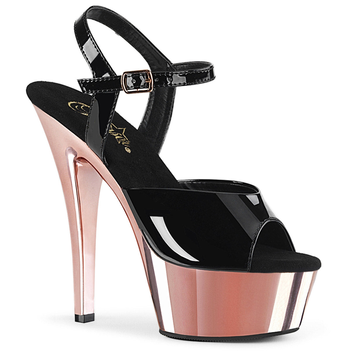 6" Heel, 1 3/4" PF Ankle Strap Sandal Pleaser Pleaser KISS/209