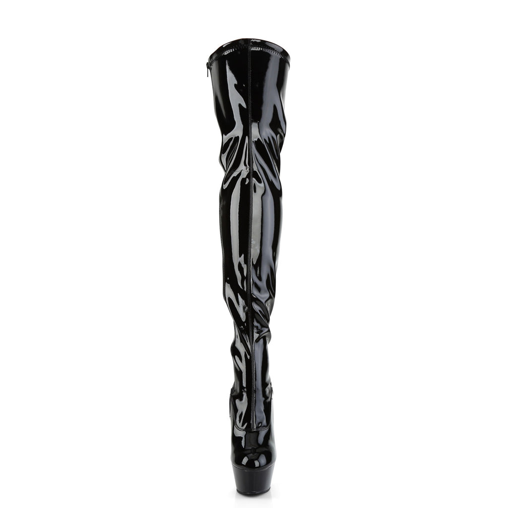 Sexy Side Zipper Thigh High Platform Stiletto High Heel Boots Shoes Pleaser Pleaser KISS/3000