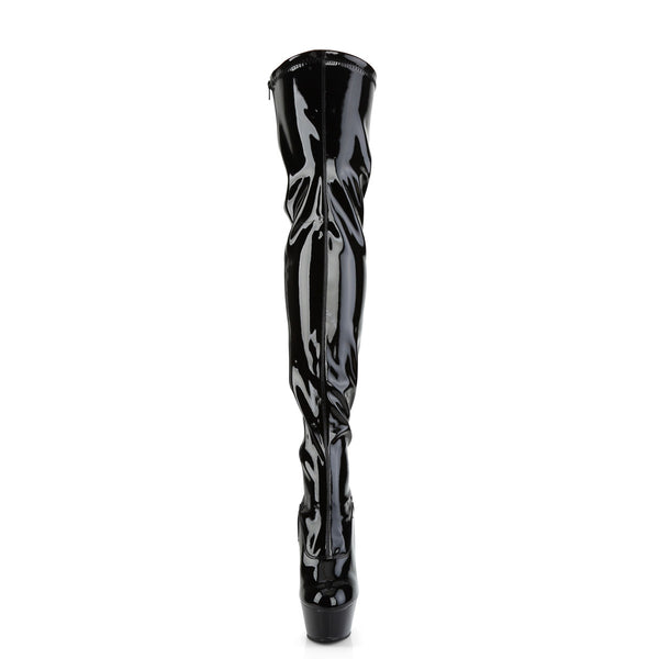 Sexy Side Zipper Thigh High Platform Stiletto High Heel Boots Shoes Pleaser Pleaser KISS/3000