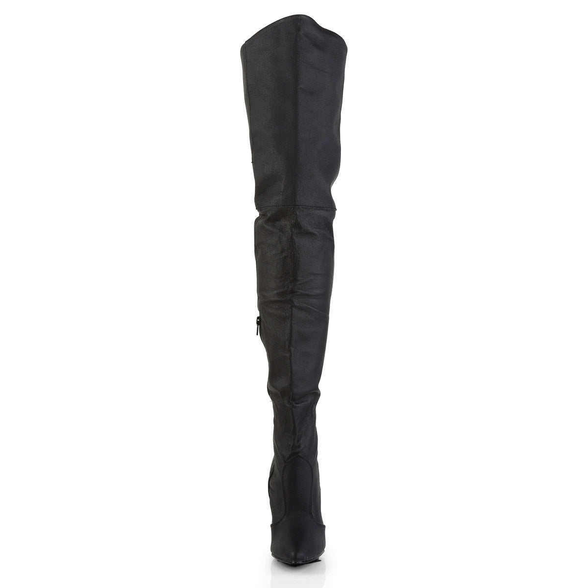 Sexy Lace Back Detail Thigh High Point Toe Stiletto Heel Heels Shoes Secondary image