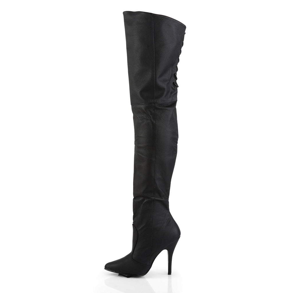 Sexy Lace Back Detail Thigh High Point Toe Stiletto Heel Heels Shoes Pleaser Pleaser LEGEND/8899
