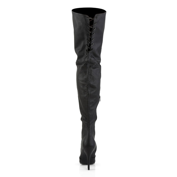 Sexy Lace Back Detail Thigh High Point Toe Stiletto Heel Heels Shoes Pleaser Pleaser LEGEND/8899