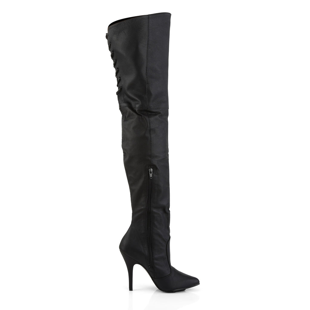 Sexy Lace Back Detail Thigh High Point Toe Stiletto Heel Heels Shoes Pleaser Pleaser LEGEND/8899