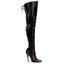 Sexy Lace Back Detail Thigh High Point Toe Stiletto Heel Heels Shoes Pleaser Pleaser LEGEND/8899