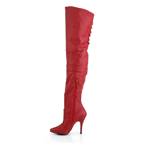 Sexy Lace Back Detail Thigh High Point Toe Stiletto Heel Heels Shoes Pleaser Pleaser LEGEND/8899