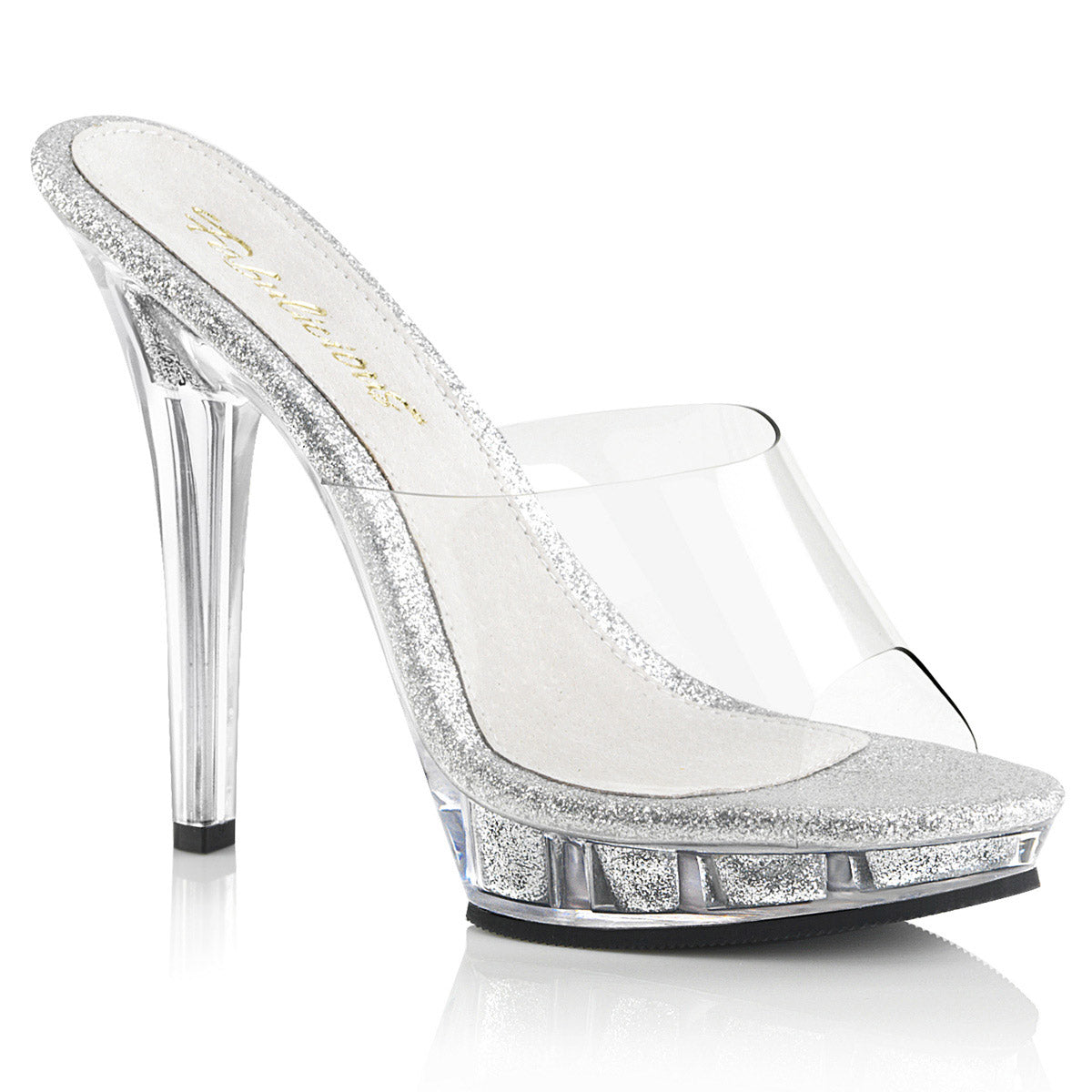 Elegant Open Toe Platform Stiletto Sexy Slide Mules High Heels Shoes Pleaser Fabulicious LIP/101