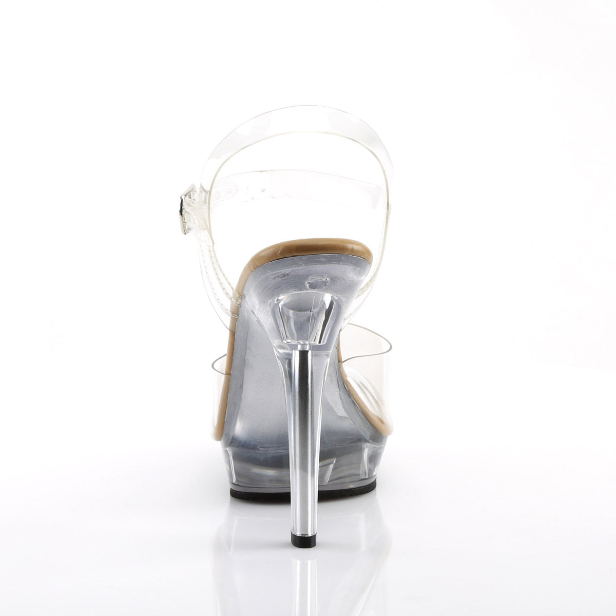 Sexy Clear Platform Stiletto Ankle Buckle Sandals High Heels Shoes Pleaser Fabulicious LIP/108