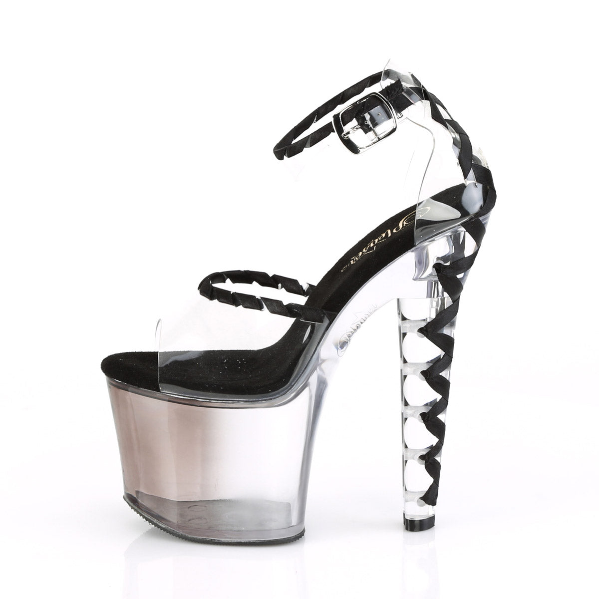 7" Heel, 3 1/4" PF Ankle Strap d'Orsay Sandal Pleaser Pleaser LOVESICK/712T