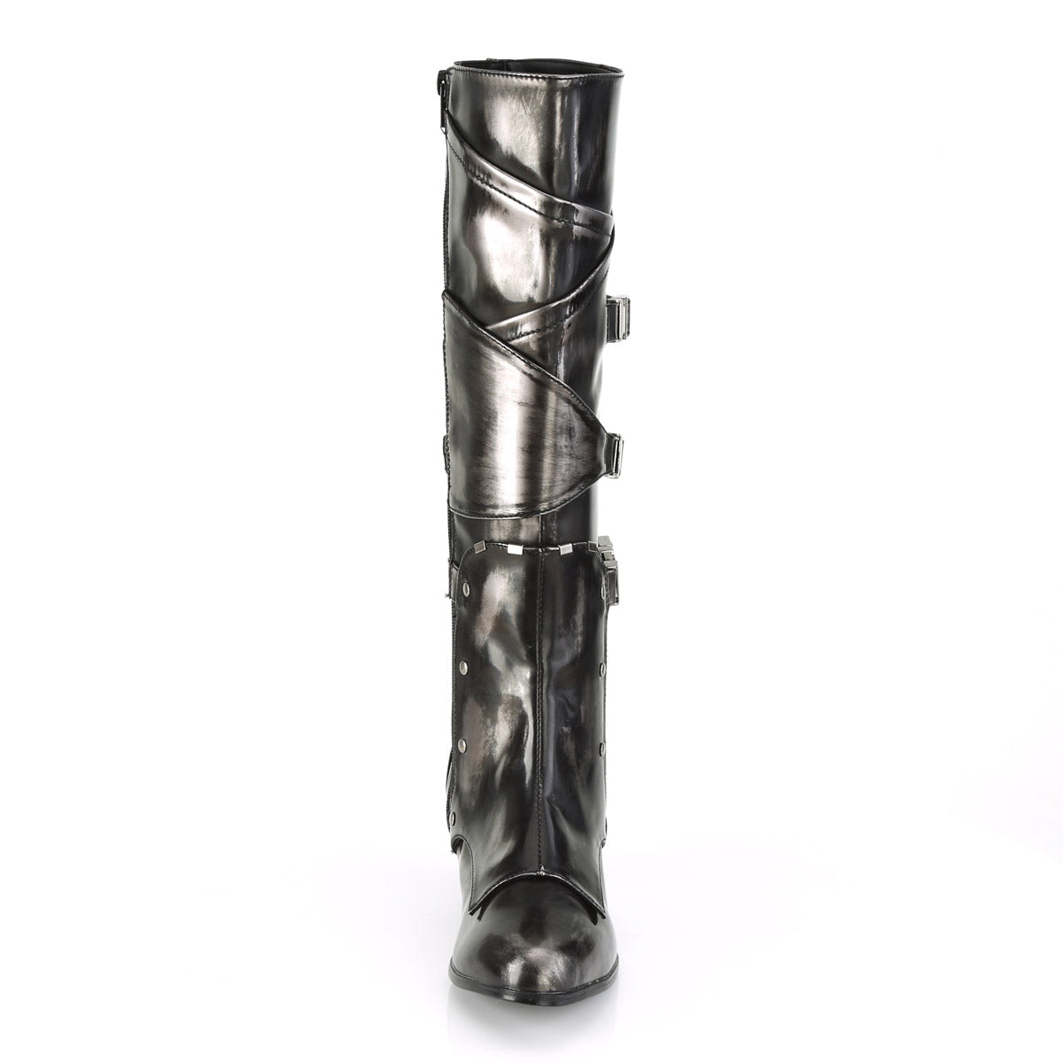 2 1/2" Block Heel Knee High Boot W/ Buckle Strap, Side Zip Secondary image