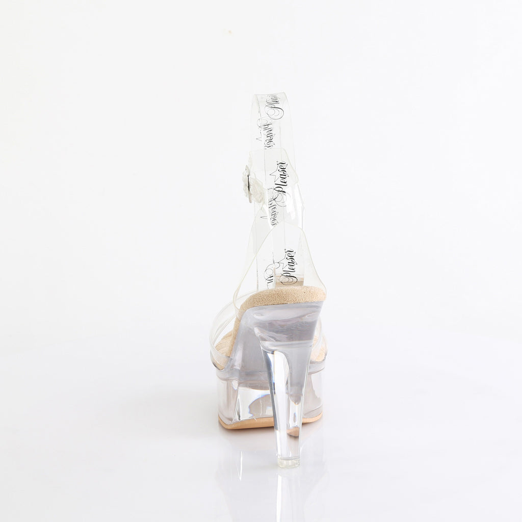 5" Heel, 1 3/4" Pf Wrap Around Ankle Strap Sandal Pleaser Fabulicious MARTINI/505