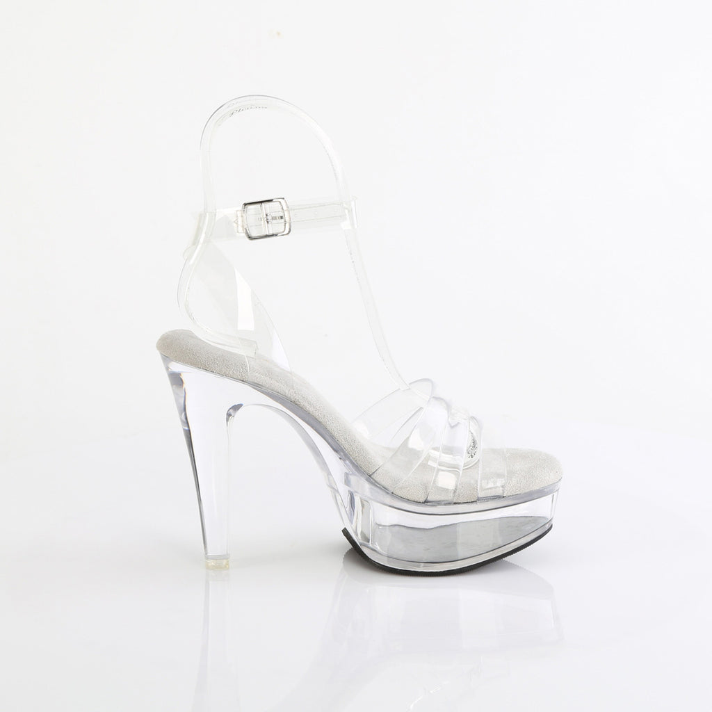 5" Heel, 1 3/4" Pf Wrap Around Ankle Strap Sandal Pleaser Fabulicious MARTINI/505