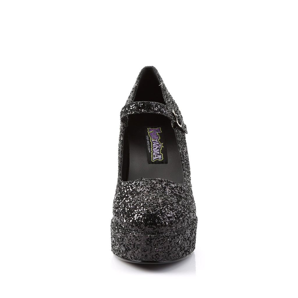 Sexy All Over Glitter Platform Mary Jane Chunky High Heels Shoes Pleaser Funtasma MARYJANE/50G