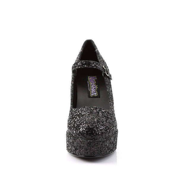 Sexy All Over Glitter Platform Mary Jane Chunky High Heels Shoes Pleaser Funtasma MARYJANE/50G