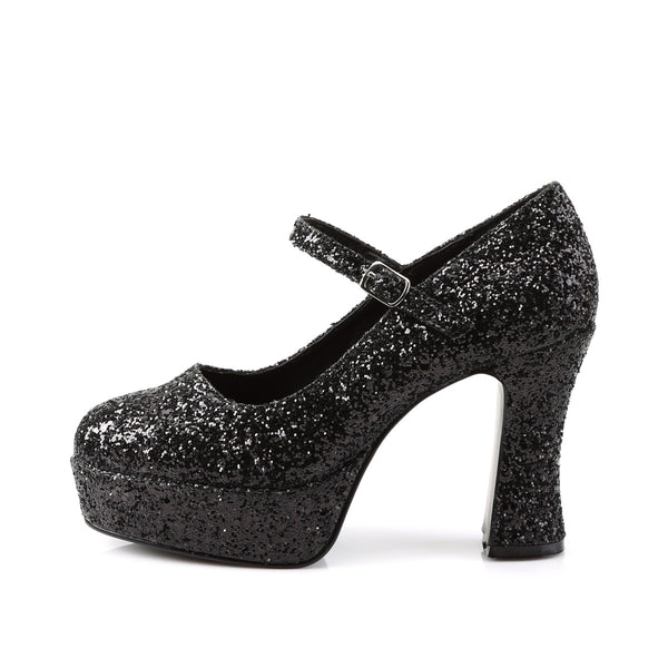 Sexy All Over Glitter Platform Mary Jane Chunky High Heels Shoes Pleaser Funtasma MARYJANE/50G