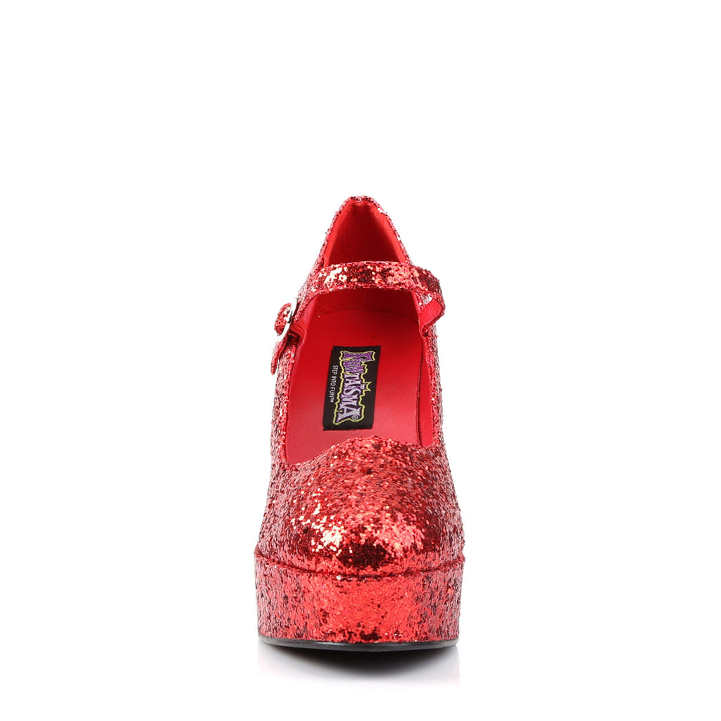 Sexy All Over Glitter Platform Mary Jane Chunky High Heels Shoes Pleaser Funtasma MARYJANE/50G