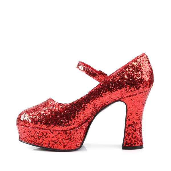 Sexy All Over Glitter Platform Mary Jane Chunky High Heels Shoes Pleaser Funtasma MARYJANE/50G