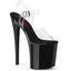 8" Heel, 4" Pf Comfort Width Ankle Strap Sandal Pleaser Pleaser NAUGHTY/808