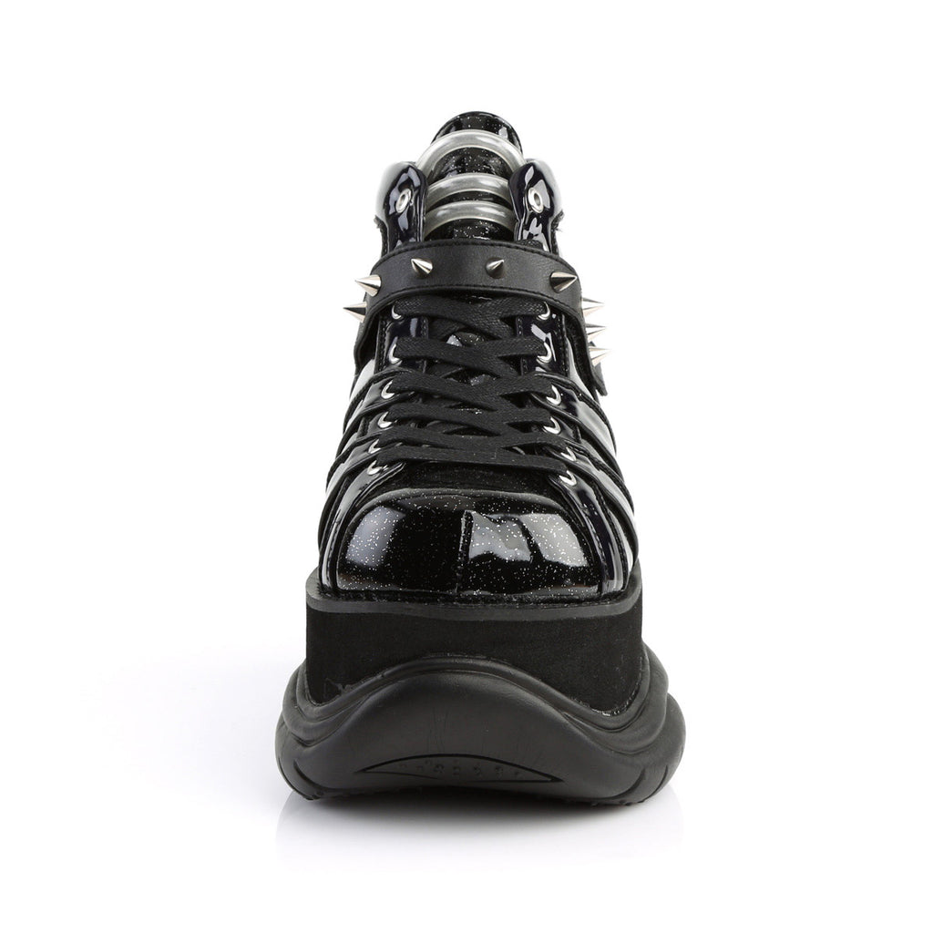 3" PF Lace-Up Ankle Bootie w/ Velcro Strap Pleaser Demonia NEPTUNE/100