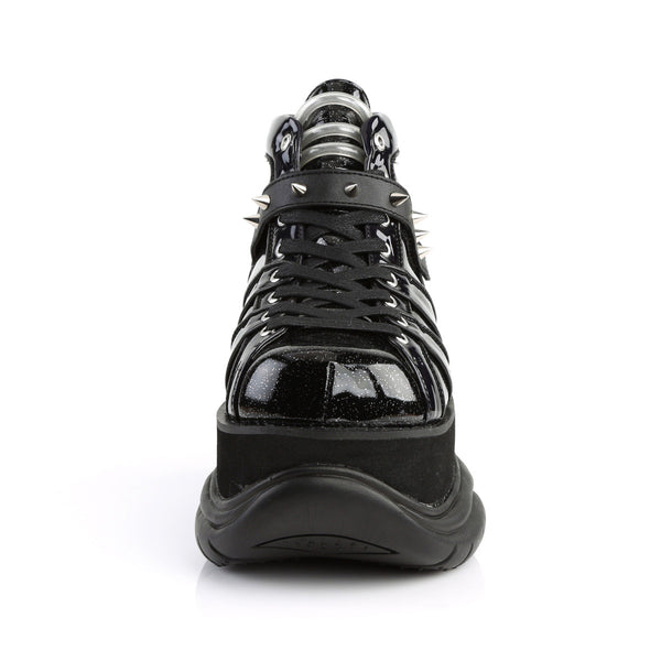 3" PF Lace-Up Ankle Bootie w/ Velcro Strap Pleaser Demonia NEPTUNE/100