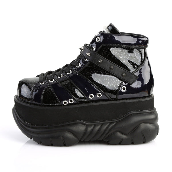 3" PF Lace-Up Ankle Bootie w/ Velcro Strap Pleaser Demonia NEPTUNE/100