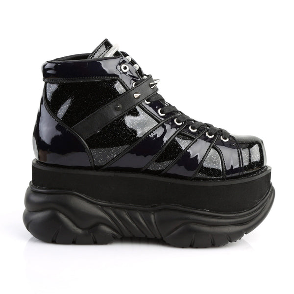 3" PF Lace-Up Ankle Bootie w/ Velcro Strap Pleaser Demonia NEPTUNE/100