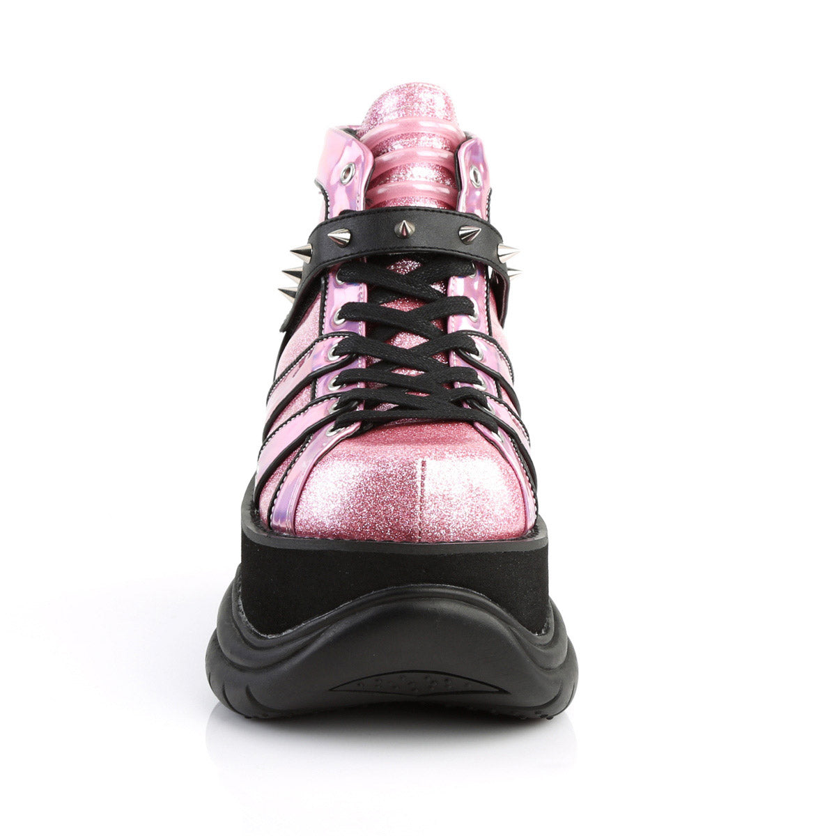 3" PF Lace-Up Ankle Bootie w/ Velcro Strap Pleaser Demonia NEPTUNE/100