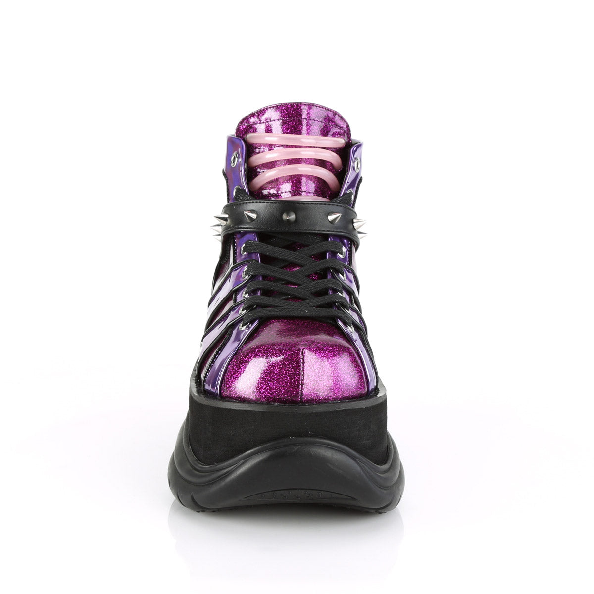 3" PF Lace-Up Ankle Bootie w/ Hook N' Loop Strap Pleaser Demonia NEPTUNE/100
