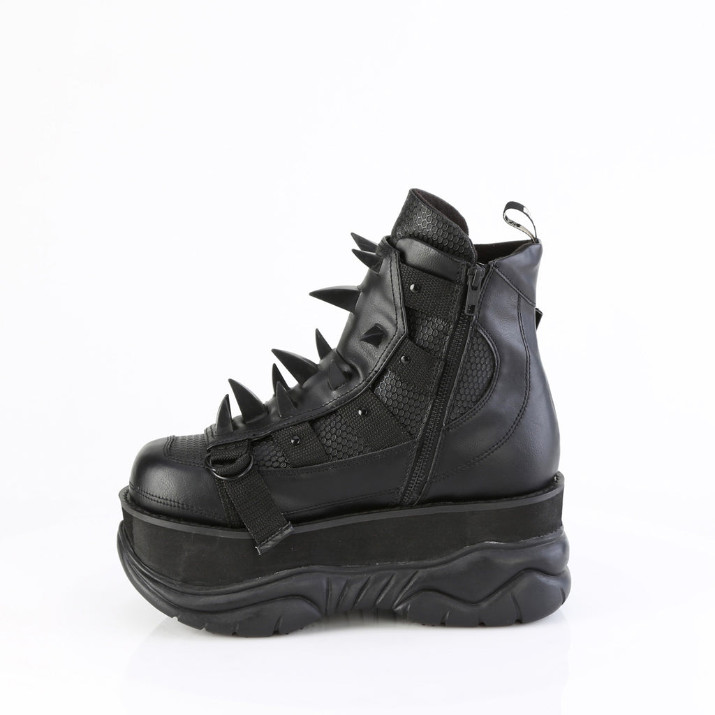 3" Platform Ankle Boot, Inside Zip Pleaser Demonia NEPTUNE/68
