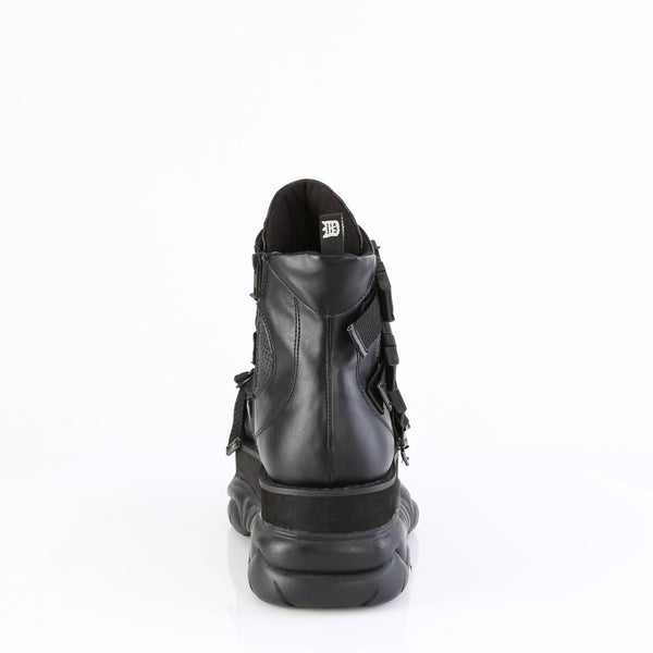3" Platform Ankle Boot, Inside Zip Pleaser Demonia NEPTUNE/68