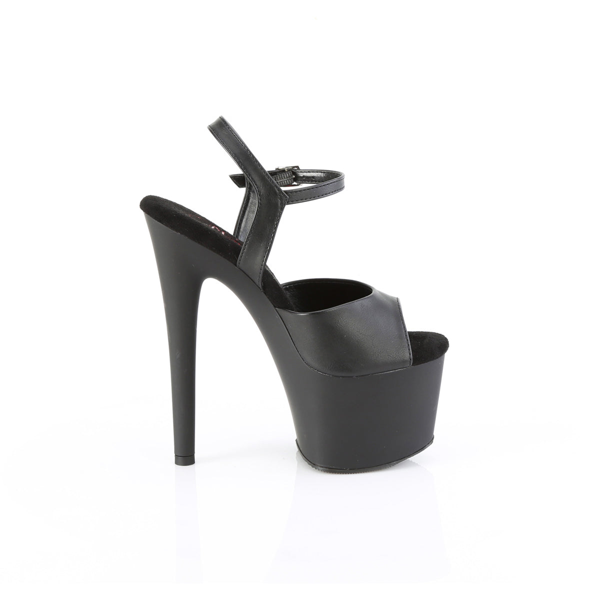 7" Heel, 2 3/4" Pf Comfort Width Ankle Strap Sandal Pleaser Pleaser PASSION/709