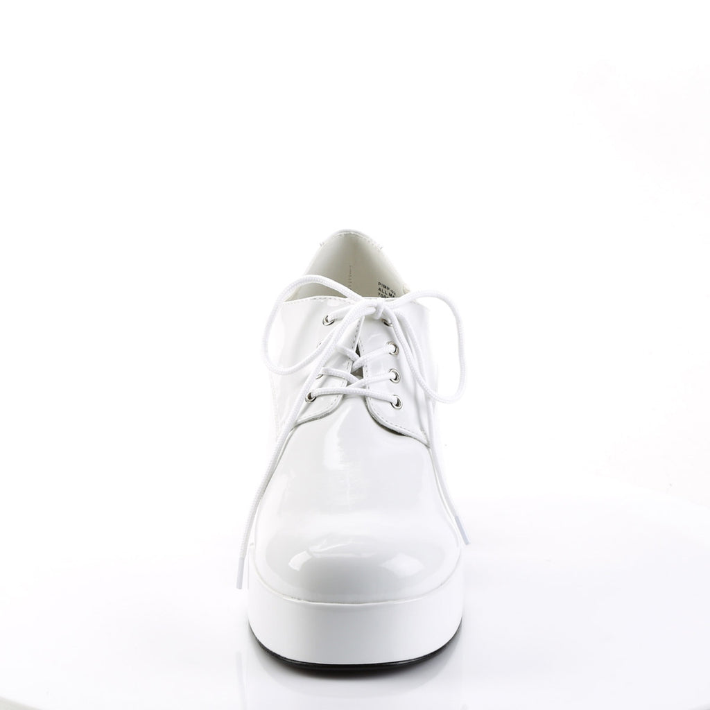 Disco Fever Floating Fish Heels Platform Oxford Lace Up Boots Shoes Pleaser Funtasma PIMP/02
