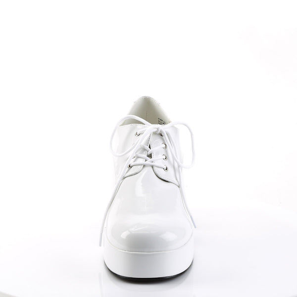 Disco Fever Floating Fish Heels Platform Oxford Lace Up Boots Shoes Pleaser Funtasma PIMP/02