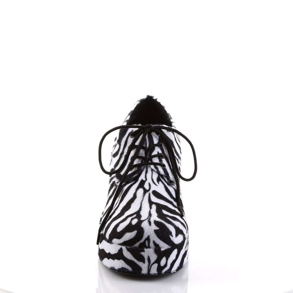 Disco Fever Floating Fish Heels Platform Oxford Lace Up Boots Shoes Pleaser Funtasma PIMP/02