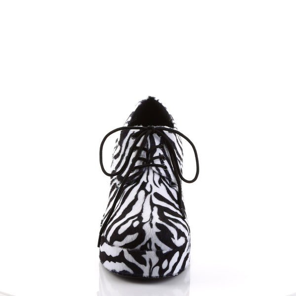 Disco Fever Floating Fish Heels Platform Oxford Lace Up Boots Shoes Pleaser Funtasma PIMP/02