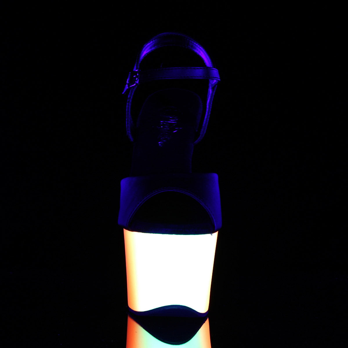 Pleaser Neon UV Reactive Platform Ankle Strap High Heel Sandals for Women Secondary image