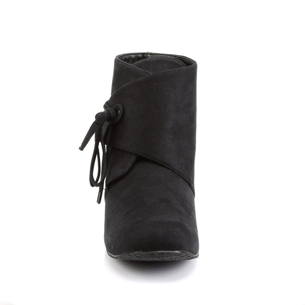 Microfiber Lace Ankle Detail Strap Over Renaissance Boots Flats Shoes Pleaser Funtasma RENAISSANCE/50