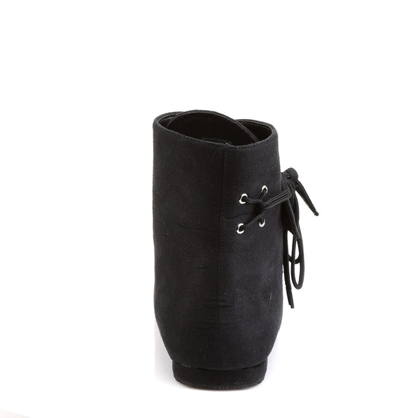 Microfiber Lace Ankle Detail Strap Over Renaissance Boots Flats Shoes Pleaser Funtasma RENAISSANCE/50