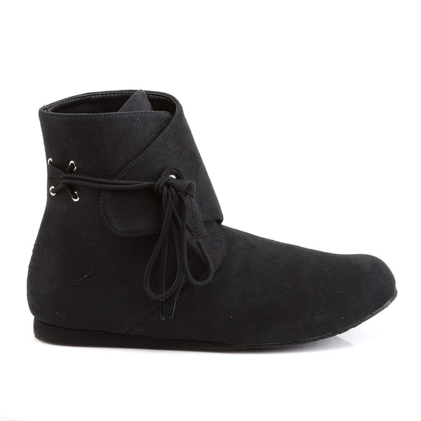 Microfiber Lace Ankle Detail Strap Over Renaissance Boots Flats Shoes Pleaser Funtasma RENAISSANCE/50