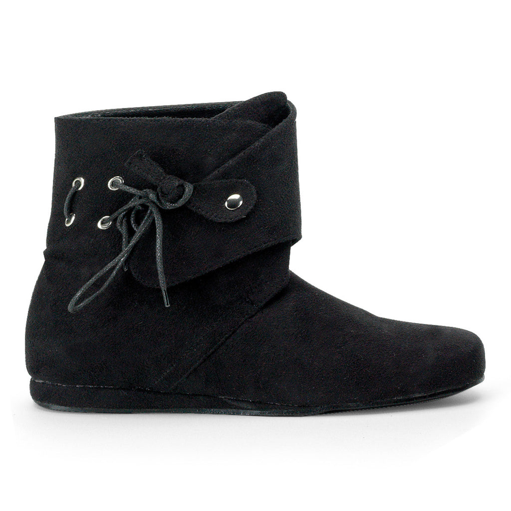 Microfiber Lace Ankle Detail Strap Over Renaissance Boots Flats Shoes Pleaser Funtasma RENAISSANCE/50